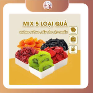 Mix trái cây sấy dẻo không đường hũ 500g
